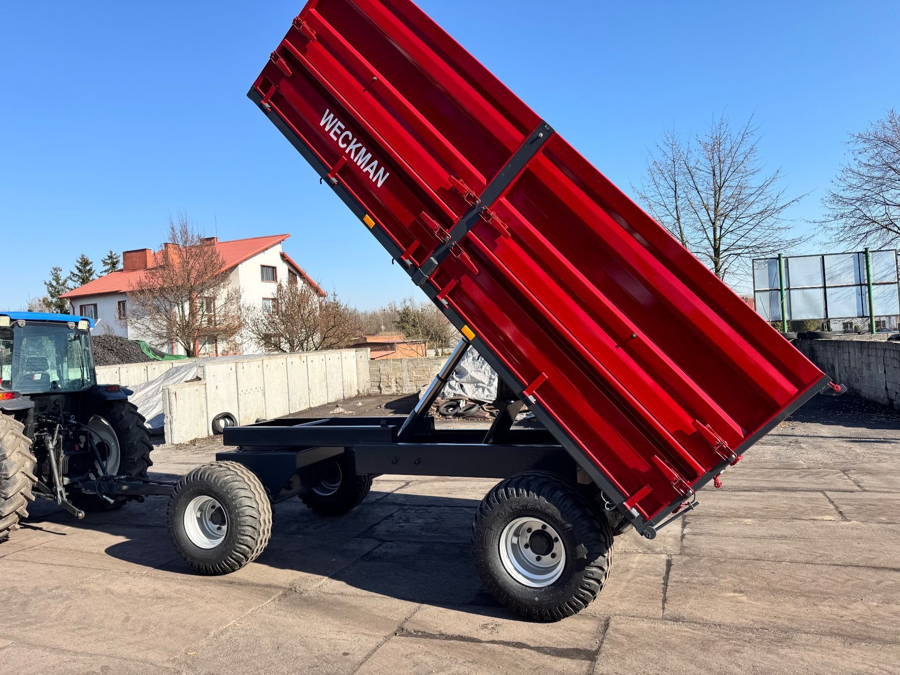 Wecon WECKMAN  Przyczepa 12 ton Całkowita odbudowa, NOWE opony