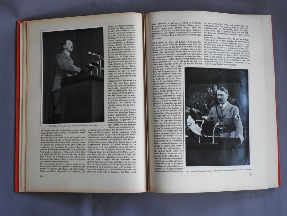 Adolf Hitler Адольф Гитлер Германия 1936 антикварный фотоальбом книга