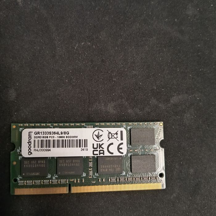 Pamięć RAM goodram DDR3 8GB SODIMM 1333Mhz