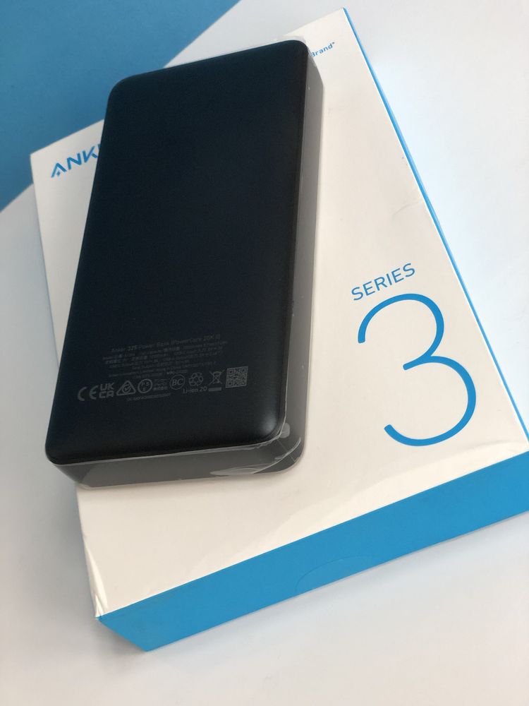 Повербанк Anker Series 3 Power Bank 325 A1286 USB-C 20000 мАг