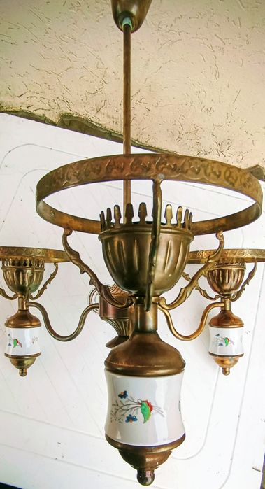 Люстра потолочная латунь