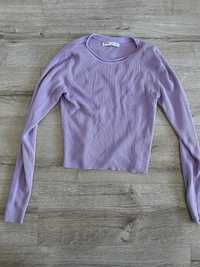 Sweterek krótki fioletowy M