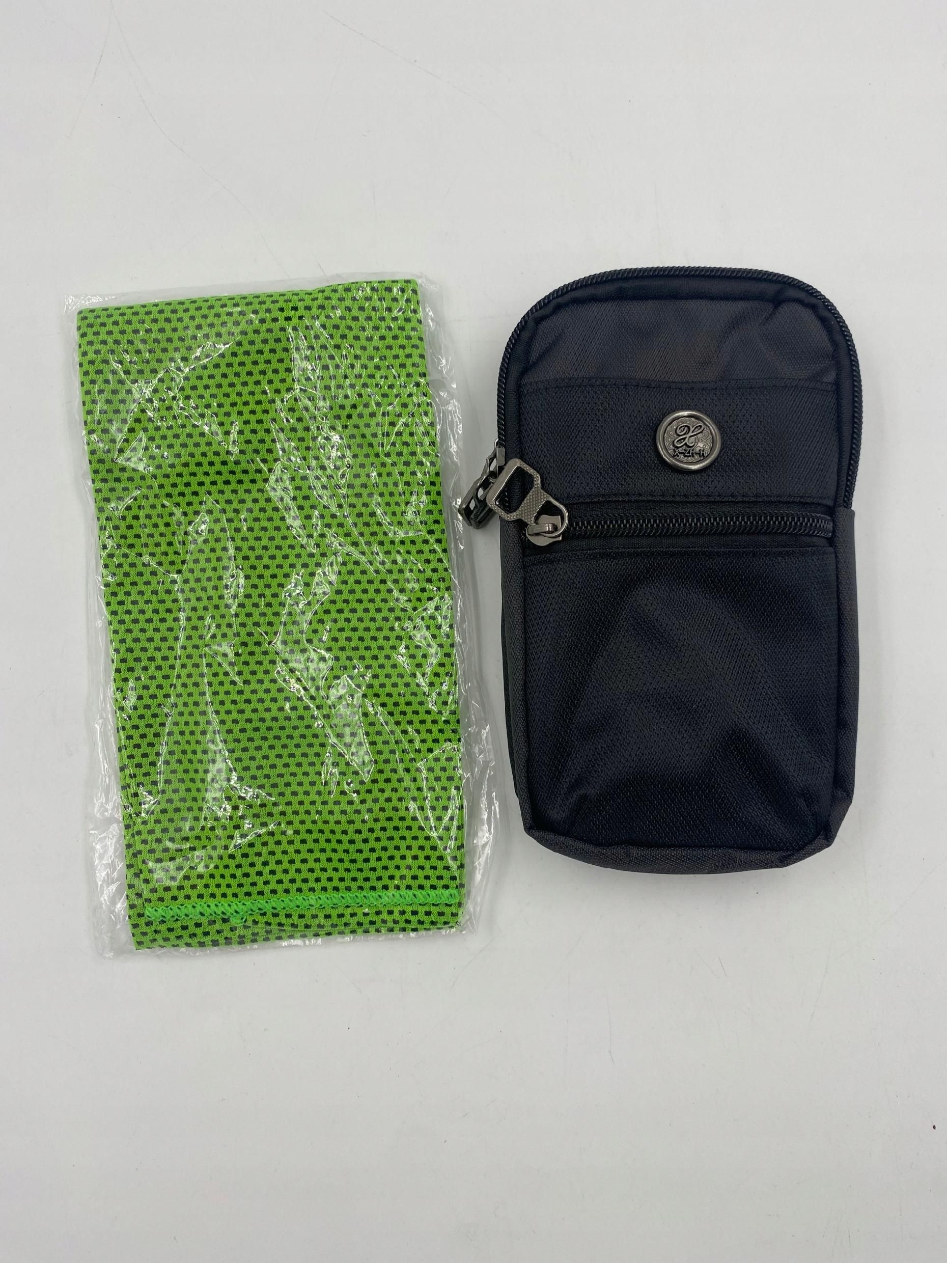 torba na telefon komórkowy z paskiem na ramię 21 x 12 x 5 cm czarna