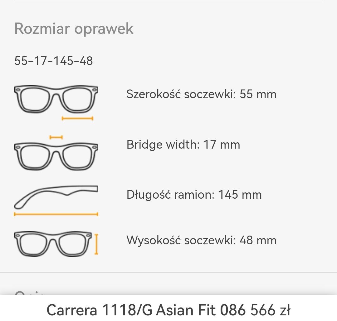 Oprawki Carrera 1118/G unisex