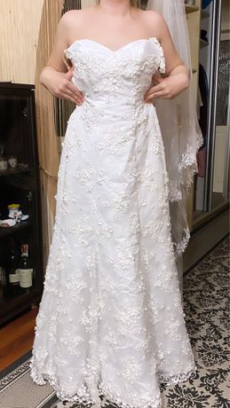 Шикарное Свадебное платье «рыбка»