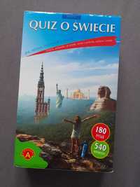 Quiz o świecie mini gara karciana planszowa Alexander