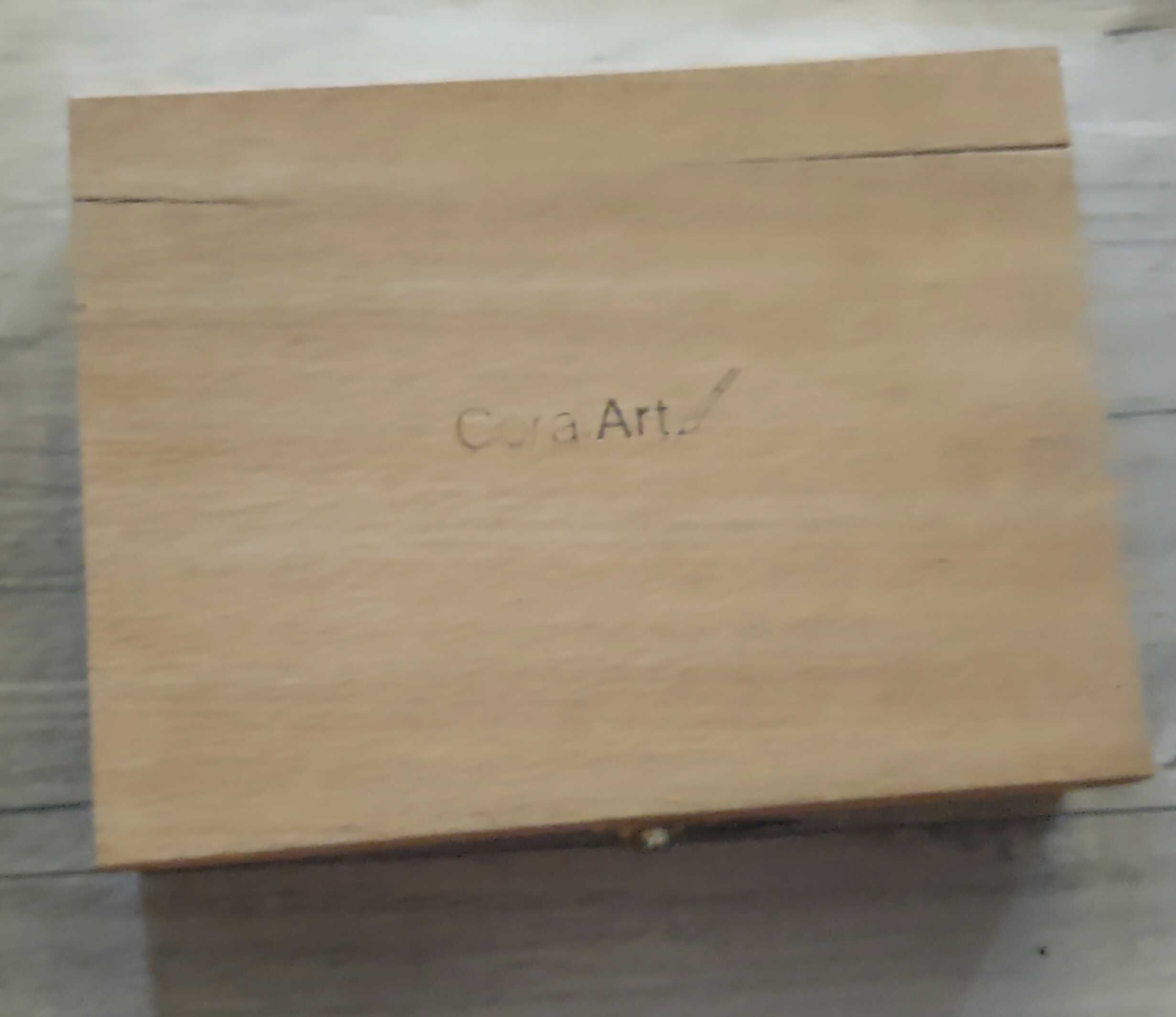 Zestaw do rysowania szkicowania węglem w drewnianym pudełku Cora Art