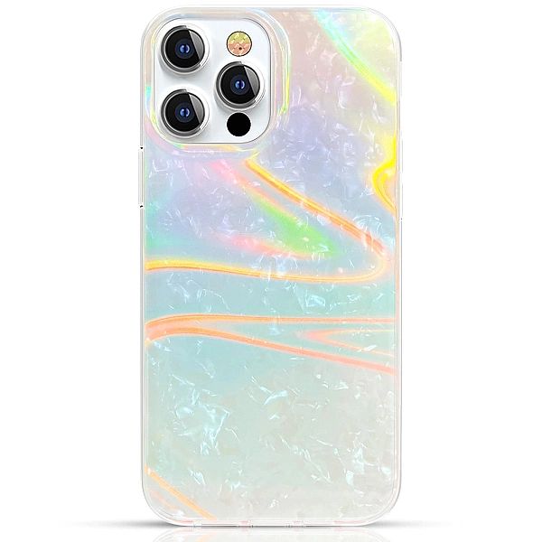 Kingxbar Shell Series luksusowe eleganckie etui na iPhone 13 Pro perło