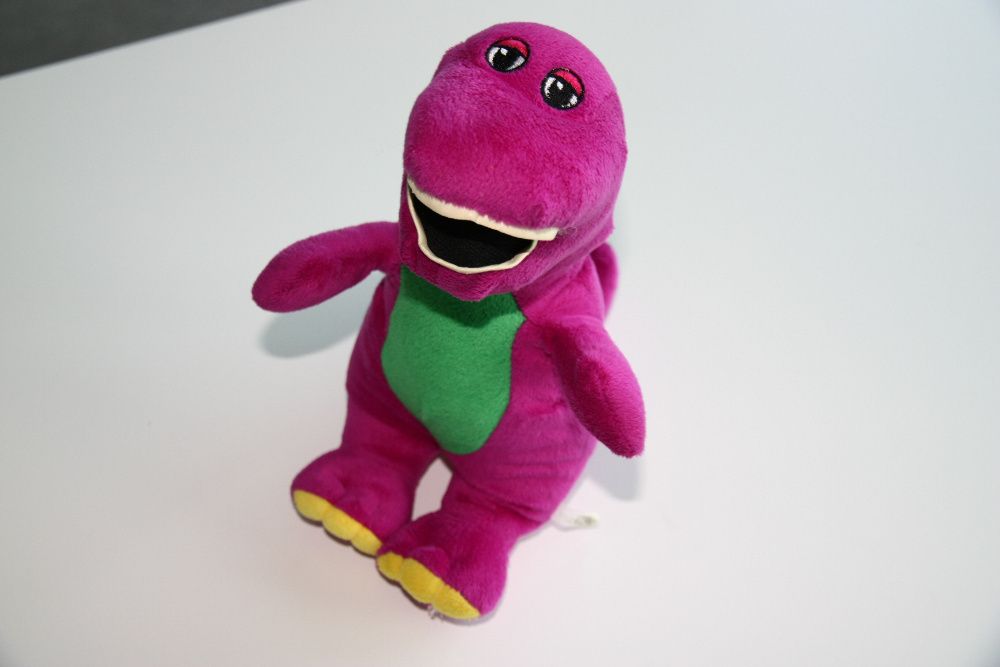 2 szt. maskotki Barney i przyjaciele Barney 30 cm Baby Bob 20 st. bdb+