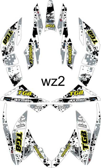 Naklejki TGB Target 525 - 600 Okleina