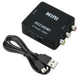 Conversor: HDMI para AV 3RCA e AV 3RCA para HDMI