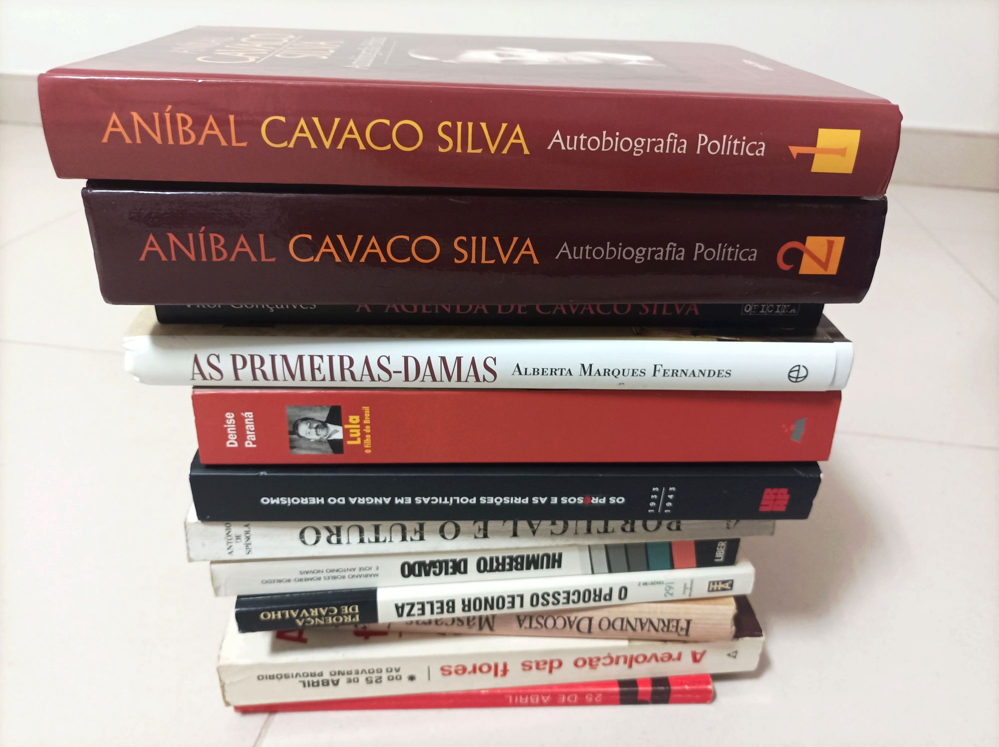 Livros sobre Política - Cavaco Silva, Lula da Silva, Humberto Delgado