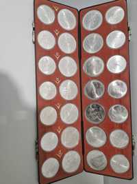 Conjunto de moedas prof olimpíadas 1976 Canadá com estojo