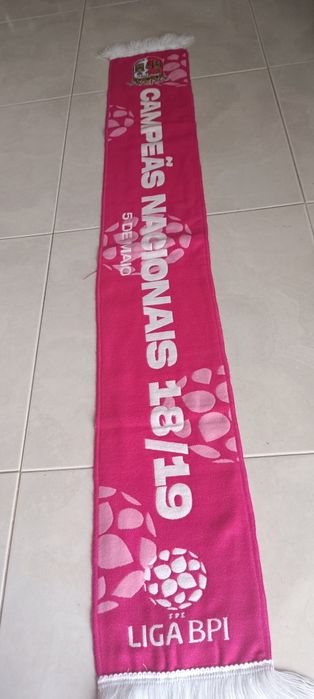 cachecol SCBraga cameao futebol femenino