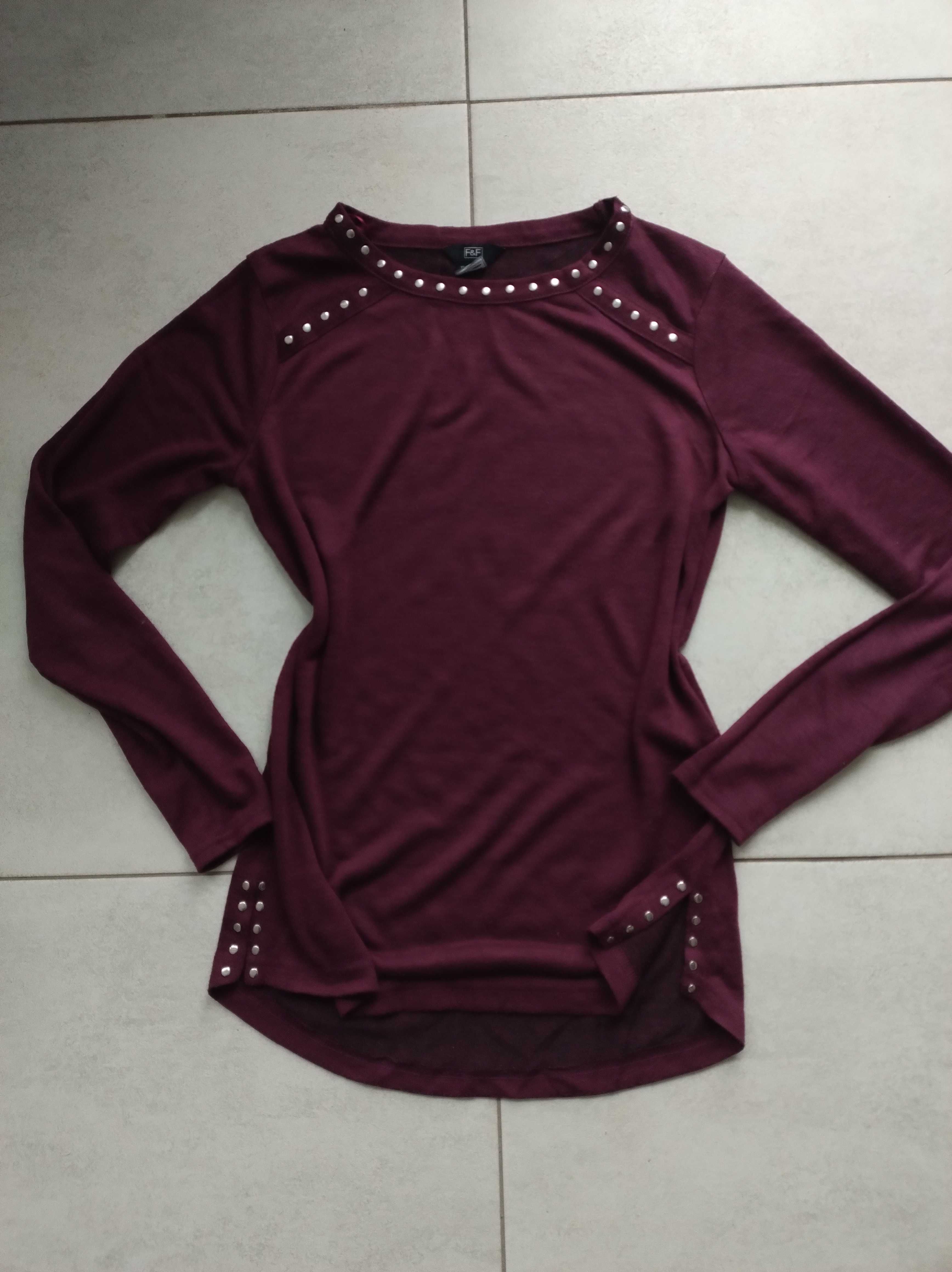 Sweter XS / S fioletowy