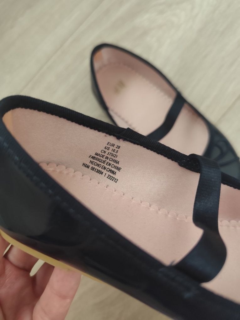 Baleriny granatowe  28 H&M