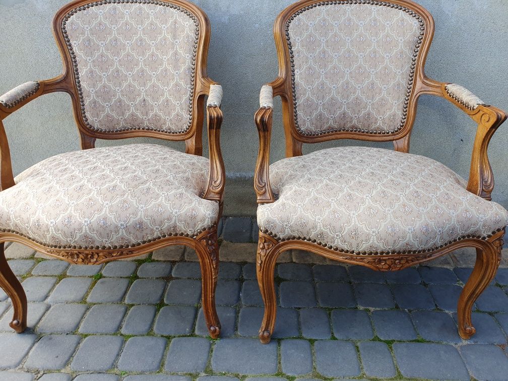 2 stare krzesła rocoko