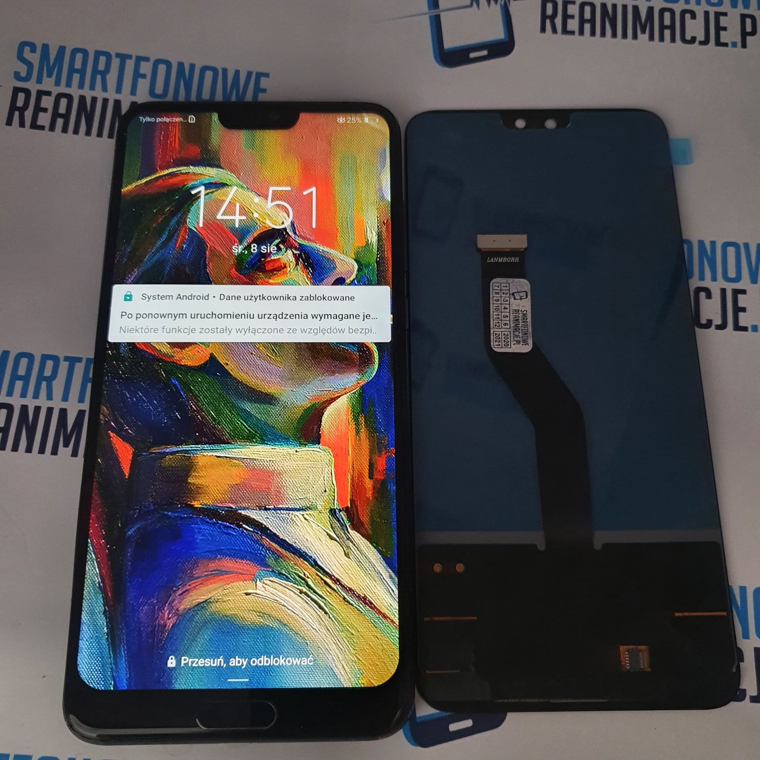 Wyświetlacz LCD Digitizer P20 Pro Huawei incell jak Amoled