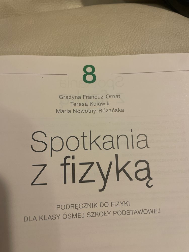 Podręcznik do Fizyki kl. 8