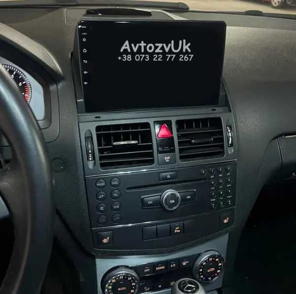 Магнитола w204 MERCEDES BENZ C GPS 2 din TV Дисплей CarPlay Android 14