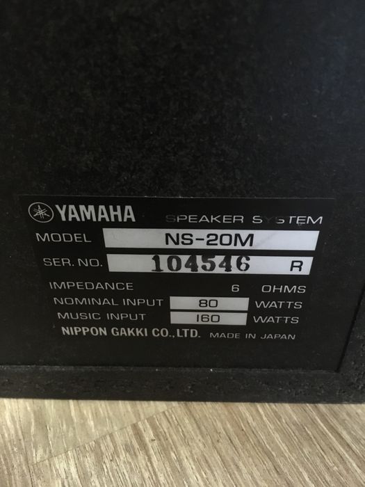 Yamaha NS-20M monitory głośniki vintage