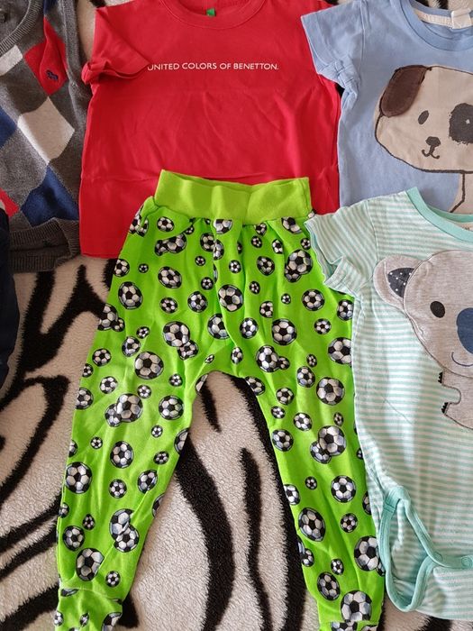 8 - częściowy komplet ubranek 9-12 m/ 80cm