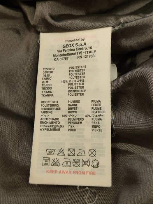 Пальто демісезонне Geox з капюшоном