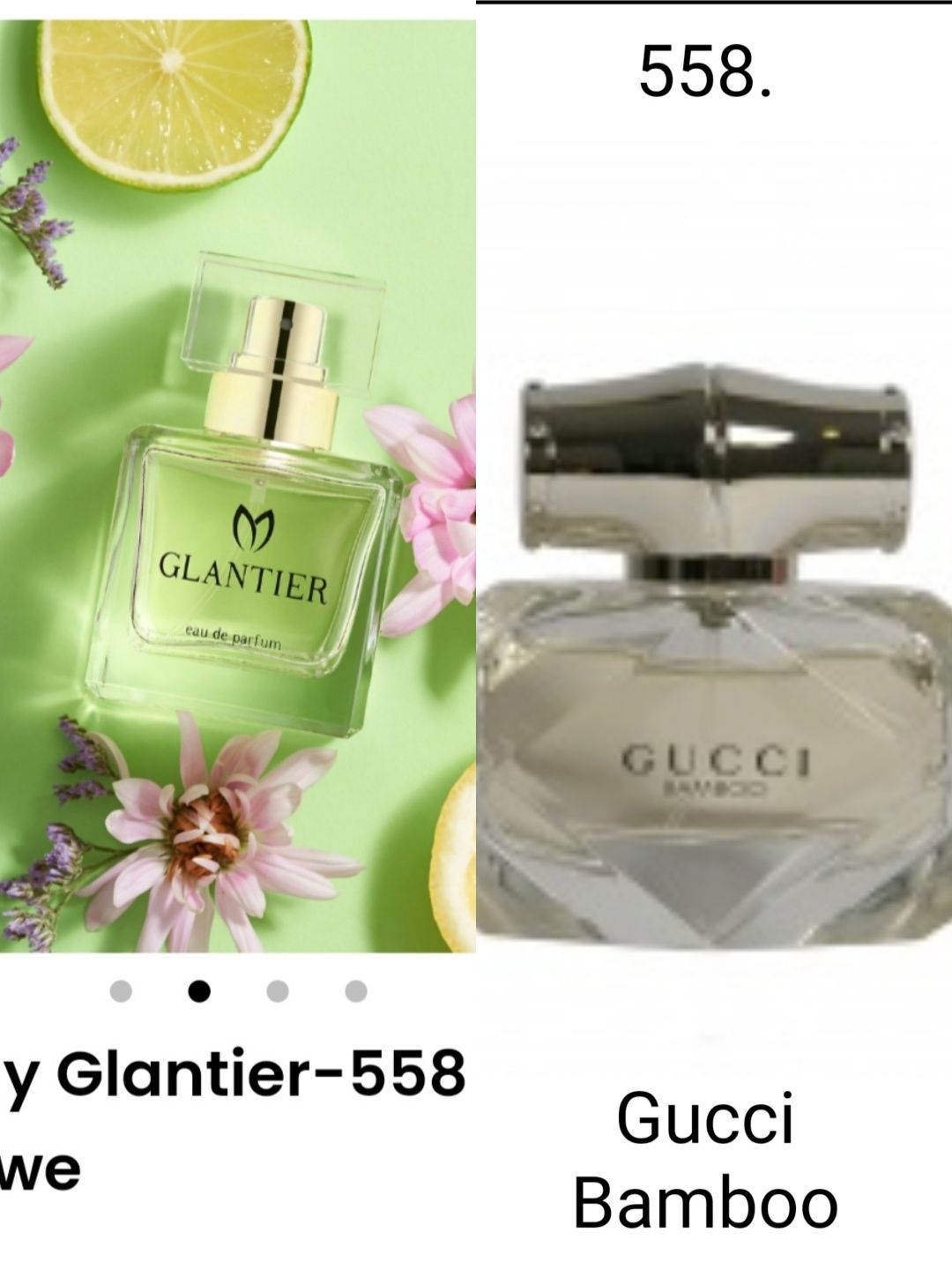 Woda perfumowana Glantier 558 odpowiednik GUCCI BAMBOO