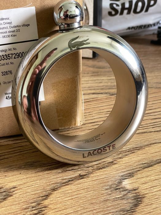 Фляга - браслет Lacoste. Нова. 100 мл. Нержавійка