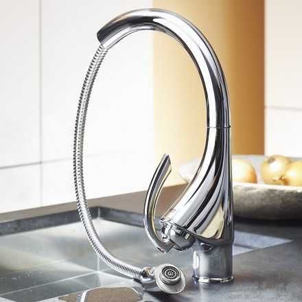 Змішувач для кухні з висувною лійкою - GROHE K4 33786000