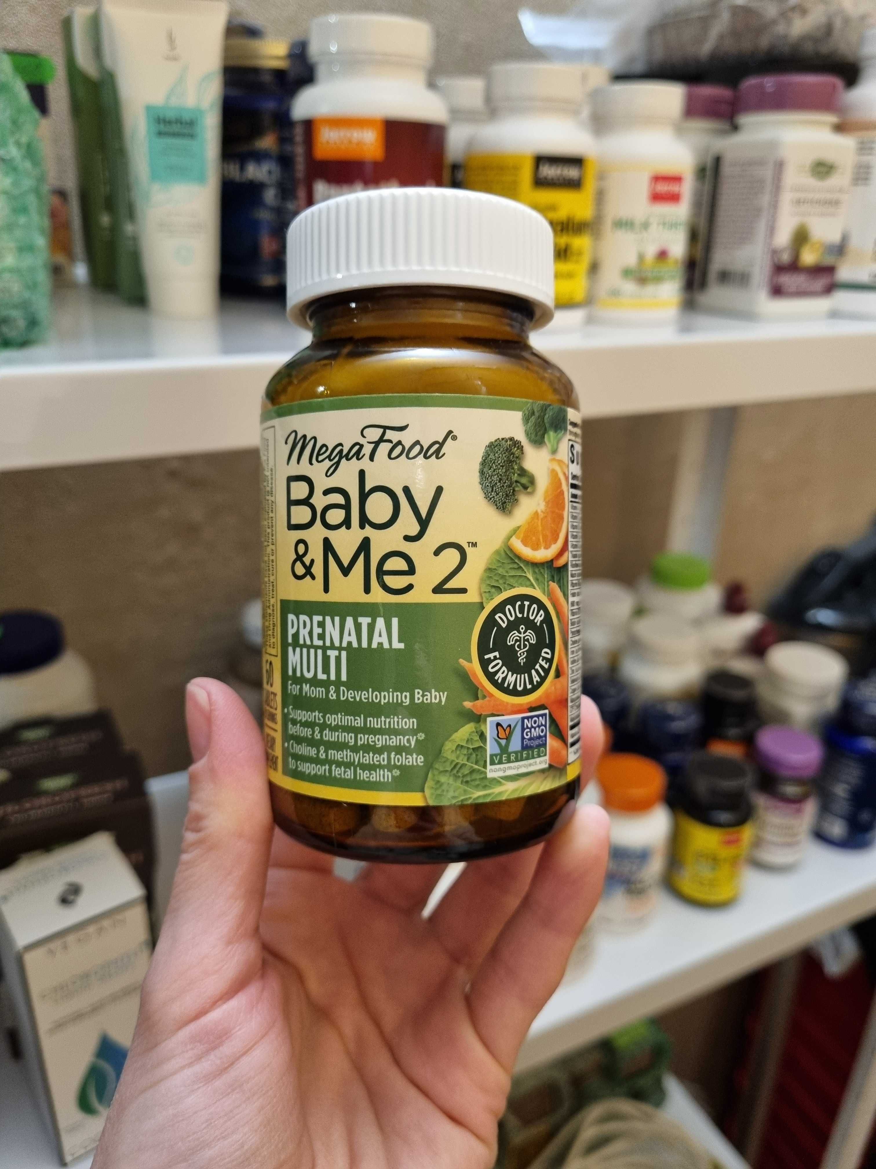 MegaFood, Baby & Me 2, витамины для беременных, 60 таблеток