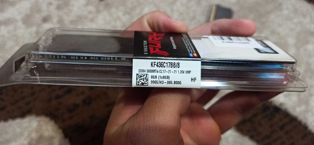 Гарантія Оперативна памʼять Kingston Fury DDR4-3600 16 GB (2x8gb)