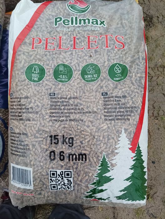 Pellet iglasty sosna 6mm A1 /En plus
