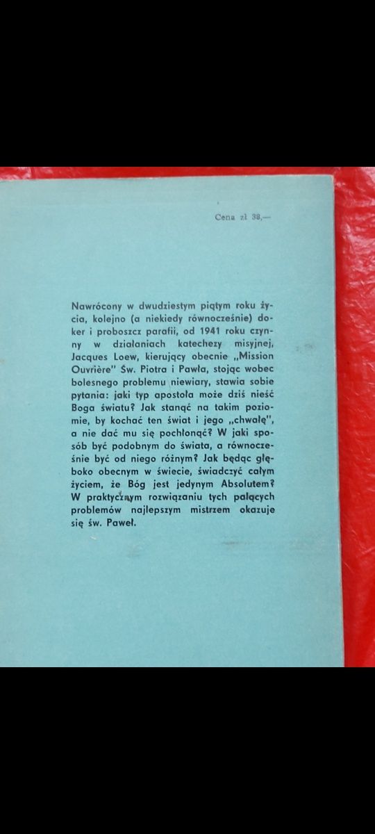 Książka Wytrwał jakby widząc niewidzialnego 1973rok