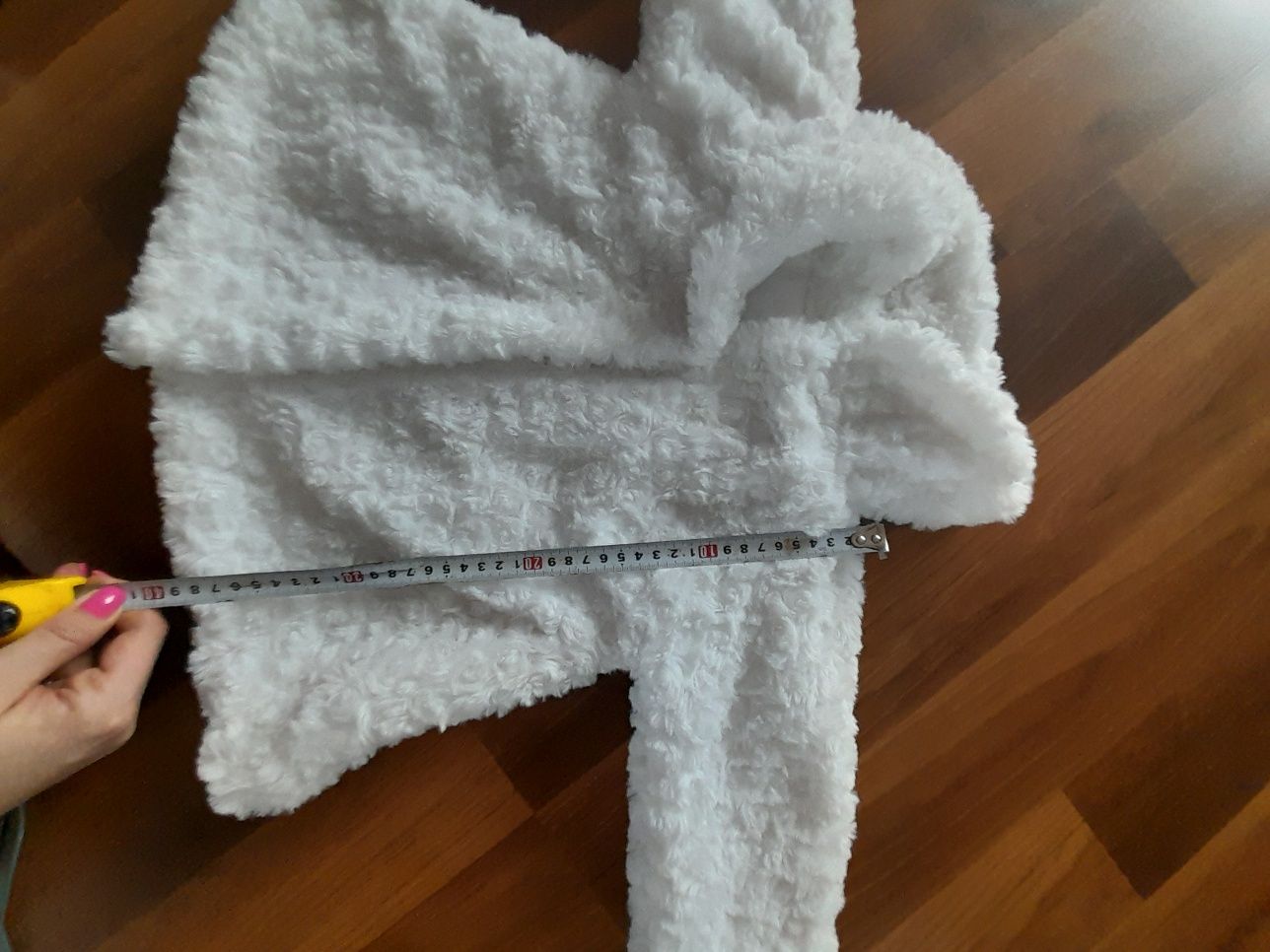 Biały Płaszczyk, futerko dziewczynka chrzest elegancki 80-86
