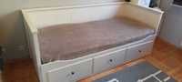 Łóżko, leżanka Hemnes Ikea z materacami