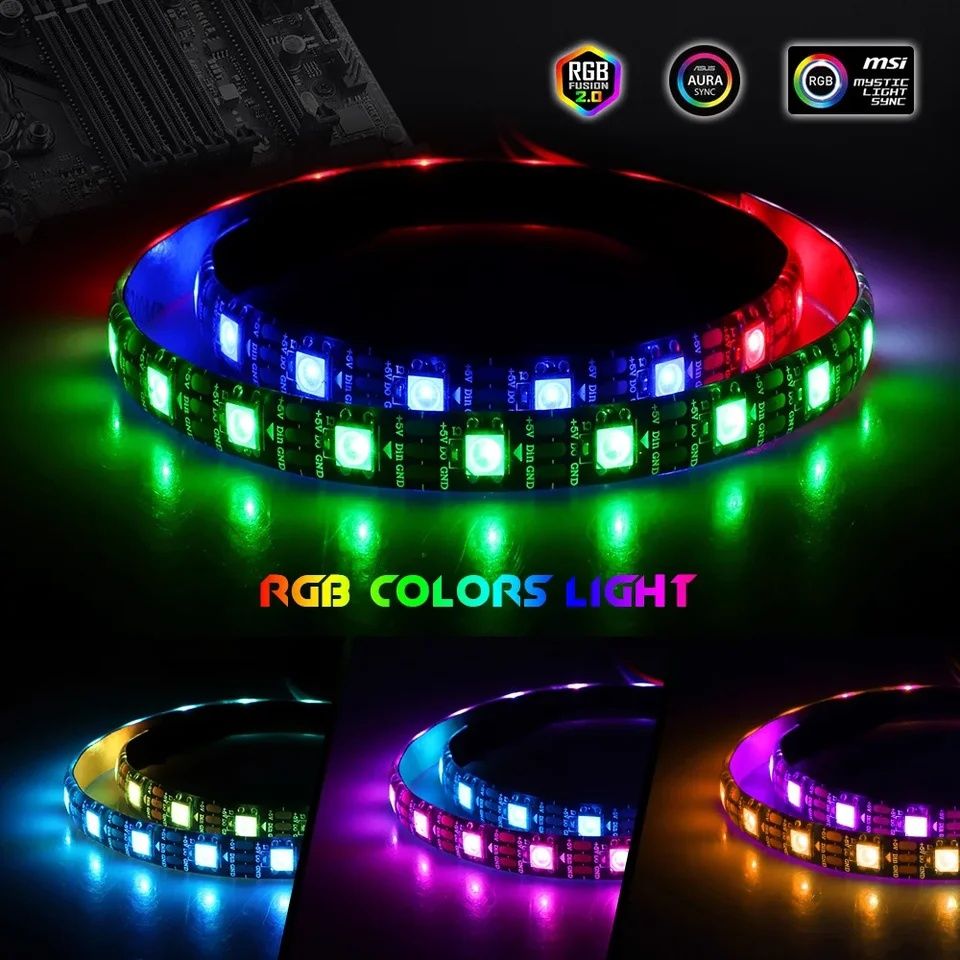 Argb led стрічка для ПК. 50 см (60 led)