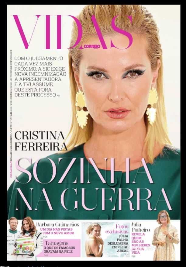 8 Revistas antigas e como novas  sobre Cristina Ferreira - Lote 1