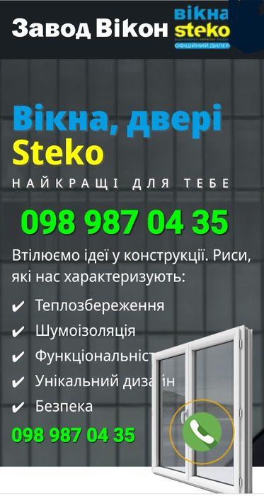 Метало пластикові двері вікна Steko. Офіційний дилер магазин Master OK