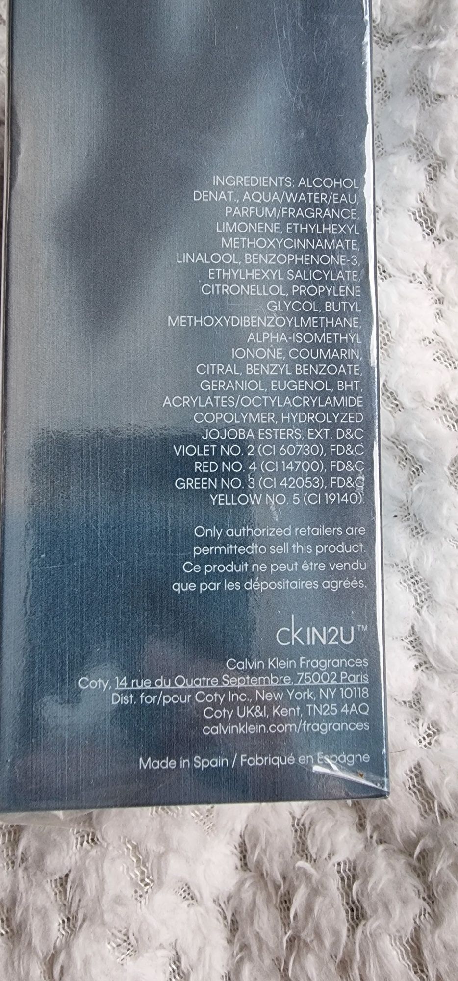 CK IN2U Calvin Klein EDT 100 ML