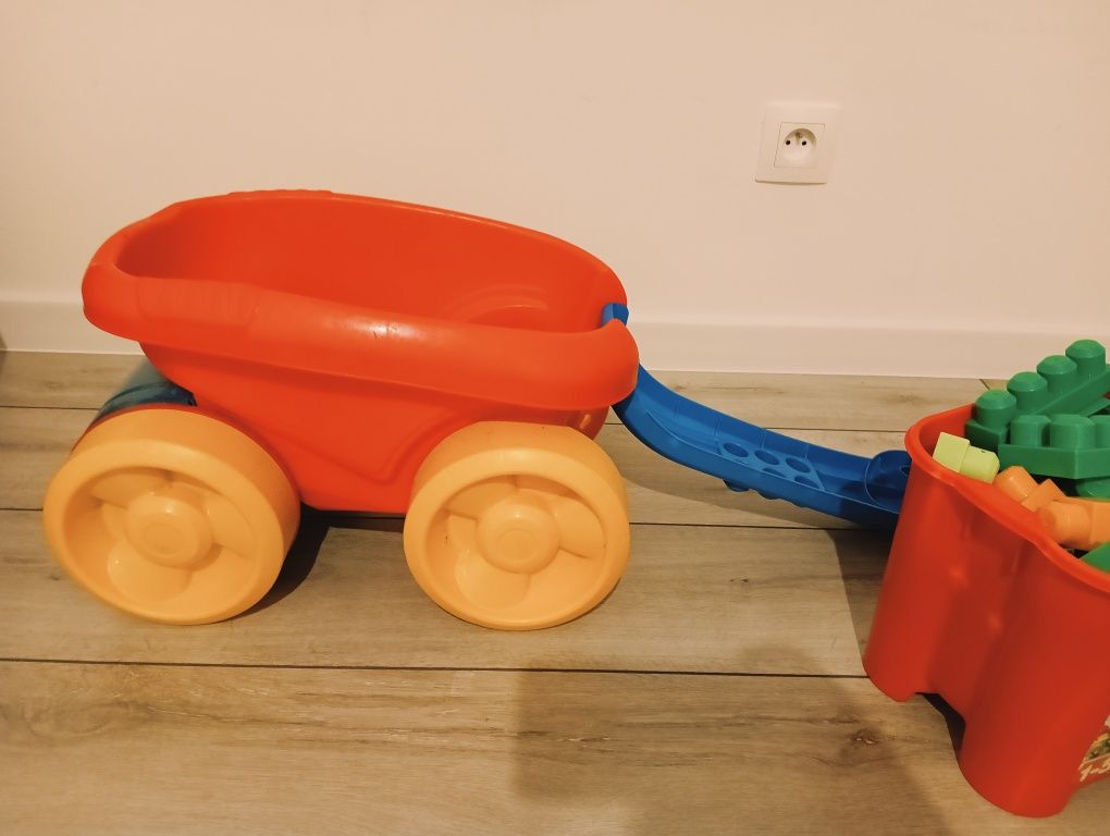 Klocki Mega Blocks i wózek
