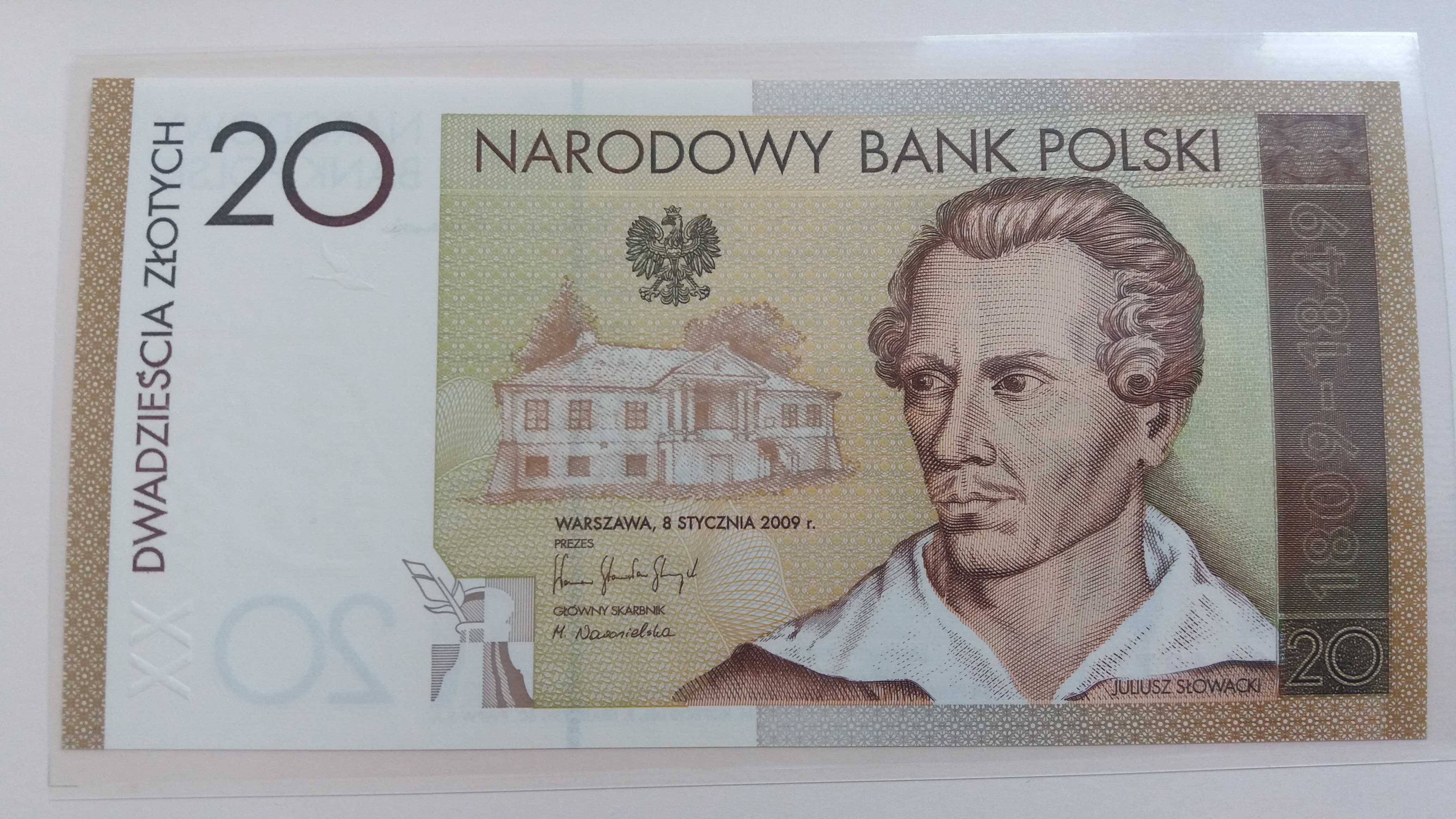 Banknoty kolekcjonerskie NBP, stan idealny - najtańszy komplet