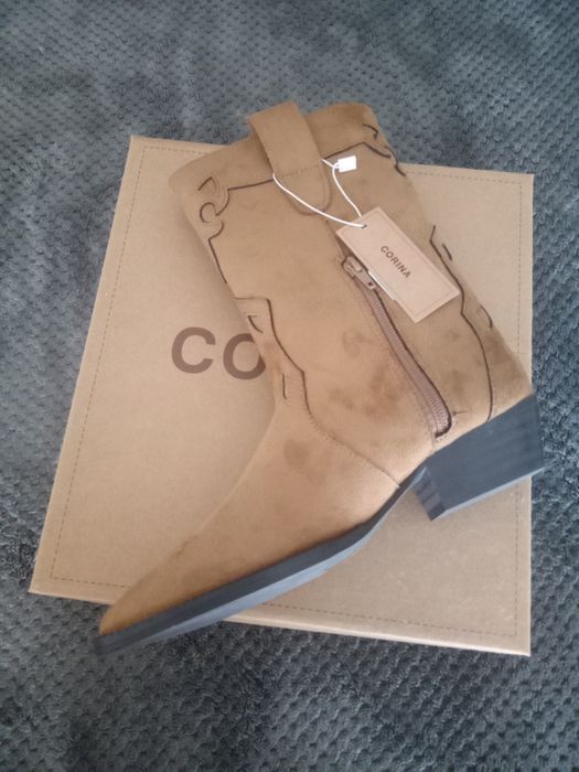 Bota texana camurça