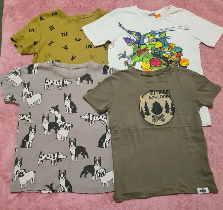 Футболки 10 штук на рост 140-146
