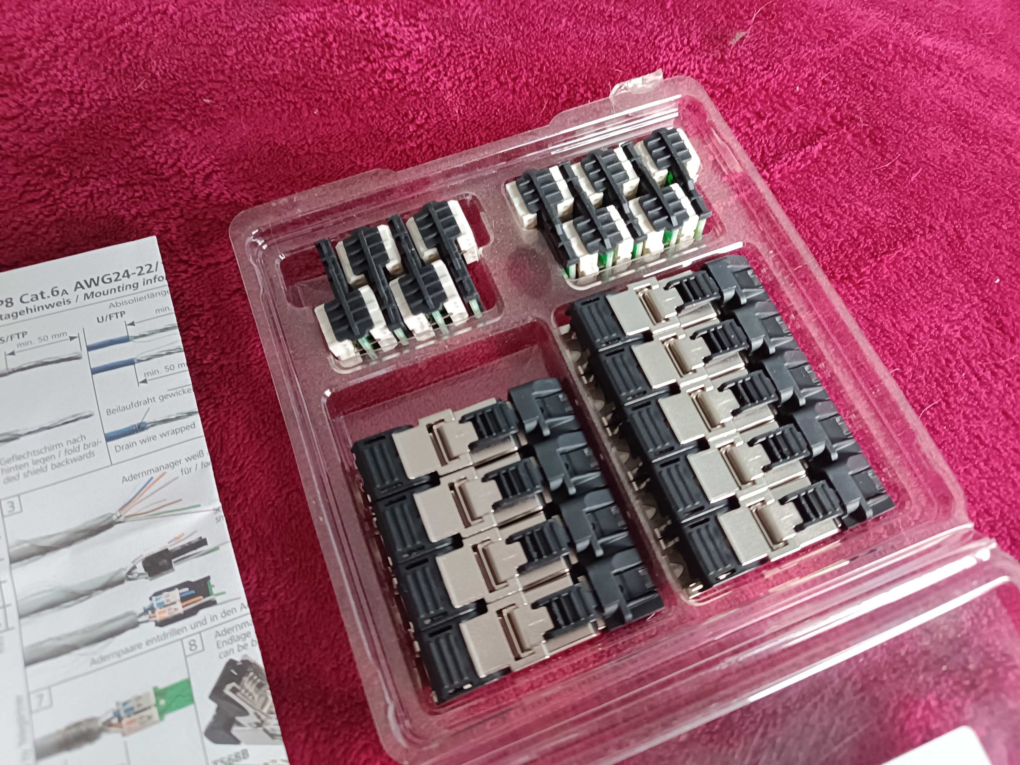 Wtyk RJ45 Premium J00026A2001 MFP8 T568B CAT6A PRO Telegartner 9szt