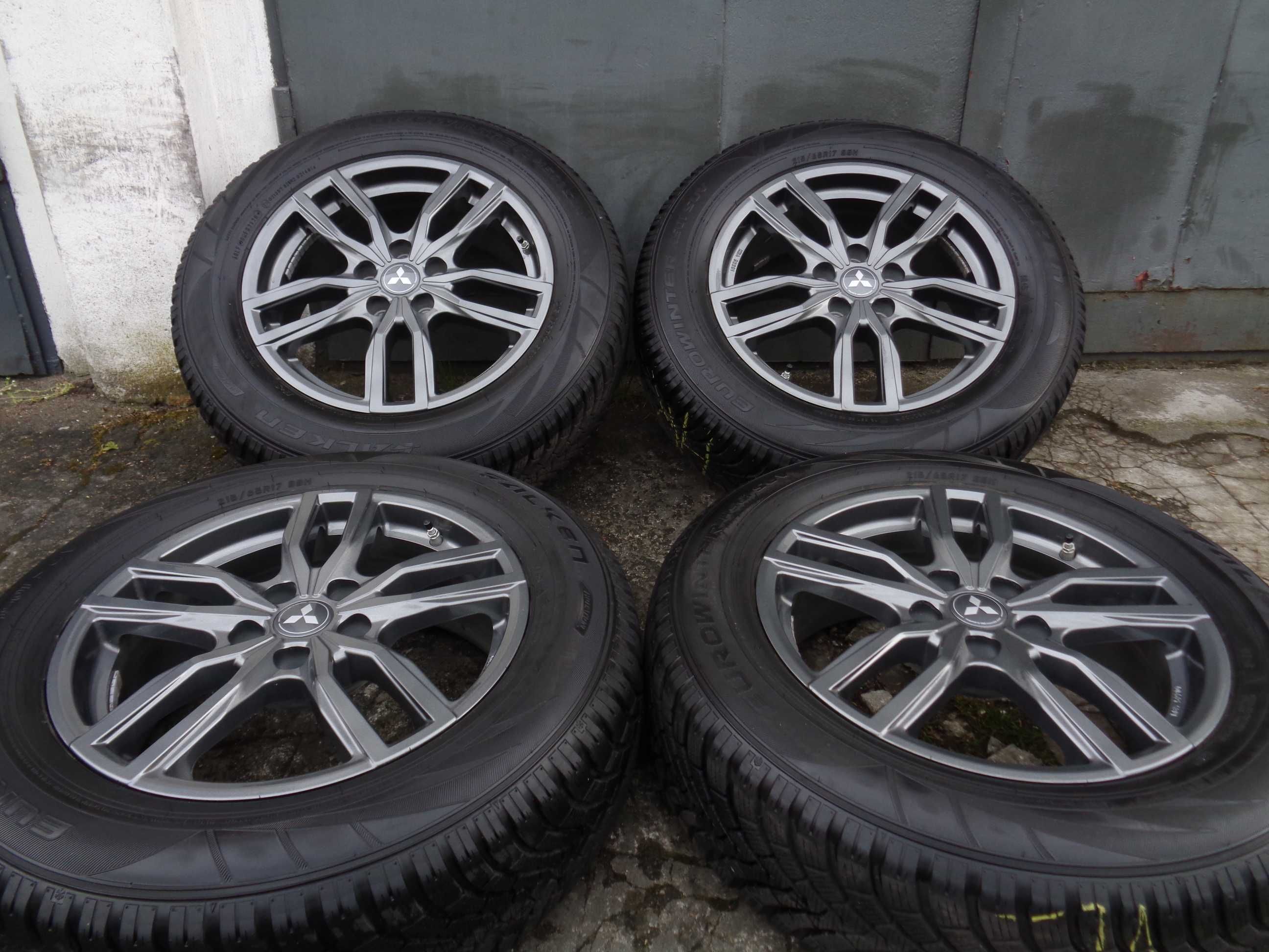 Oryginalne alufelgi Mitsubishi Outlander 17 cali 5x114,3 + opony 8mm