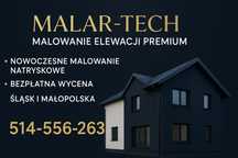 Mycie elewacji, malowanie elewacji,malowanie fasady, natryskowo