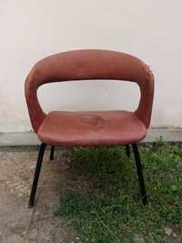 krzesło metalowe vintage PRL loft