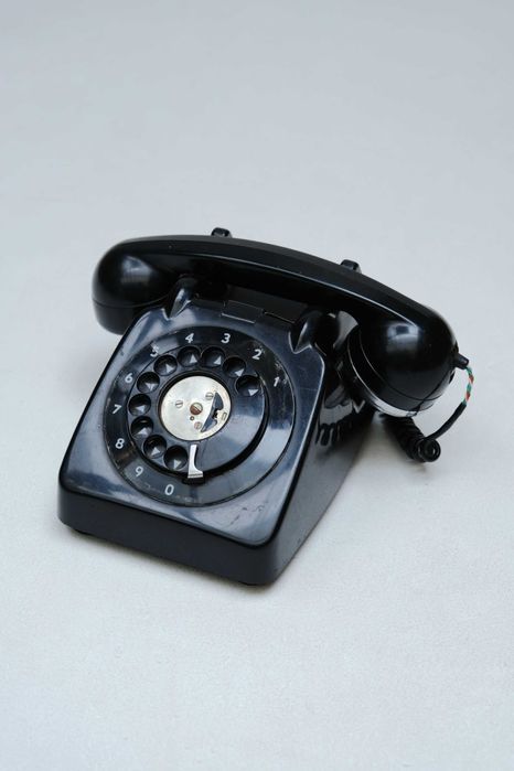 Telefone de cabo preto