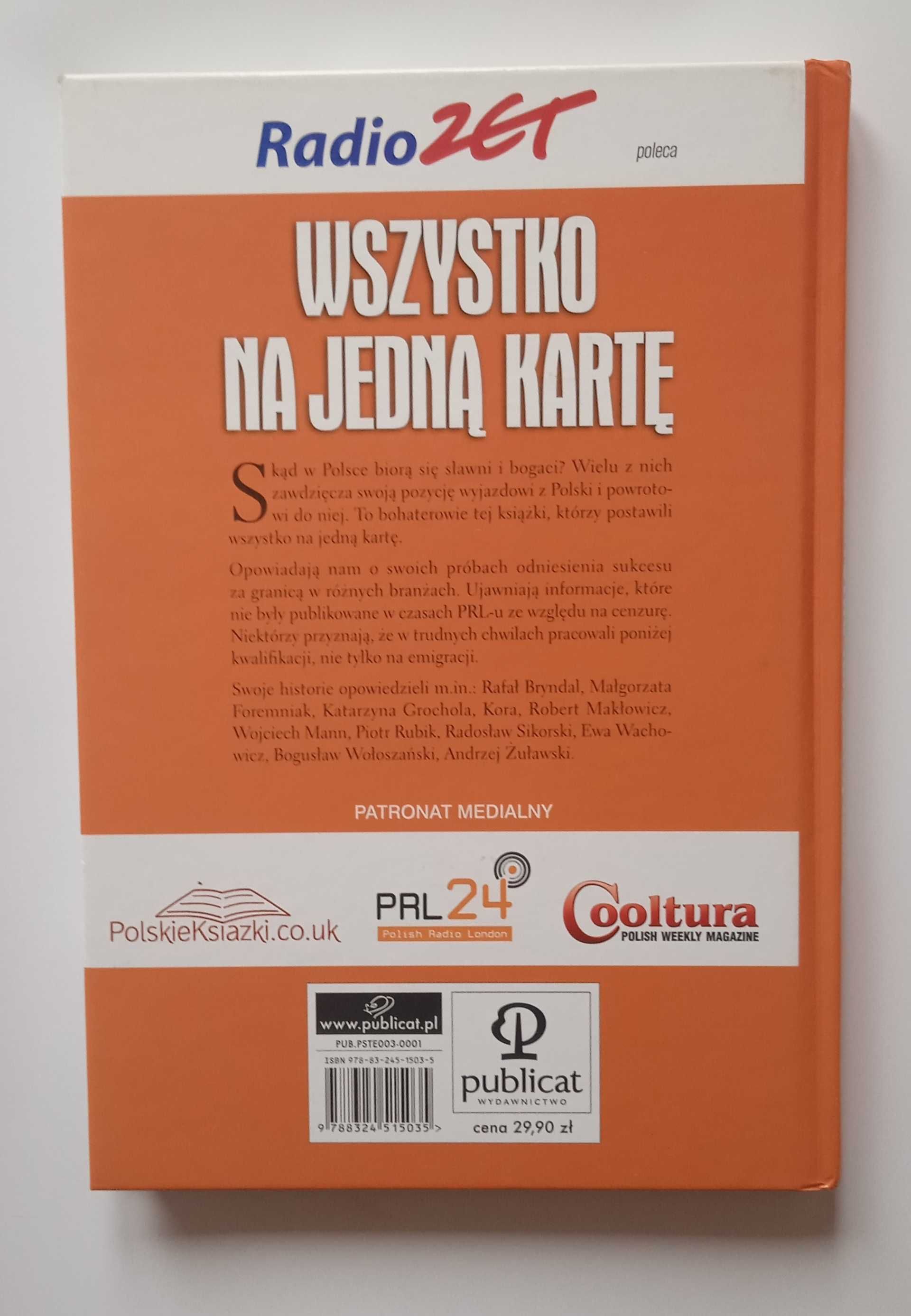 książka "Wszystko na jedną kartę" Sylwia Milan